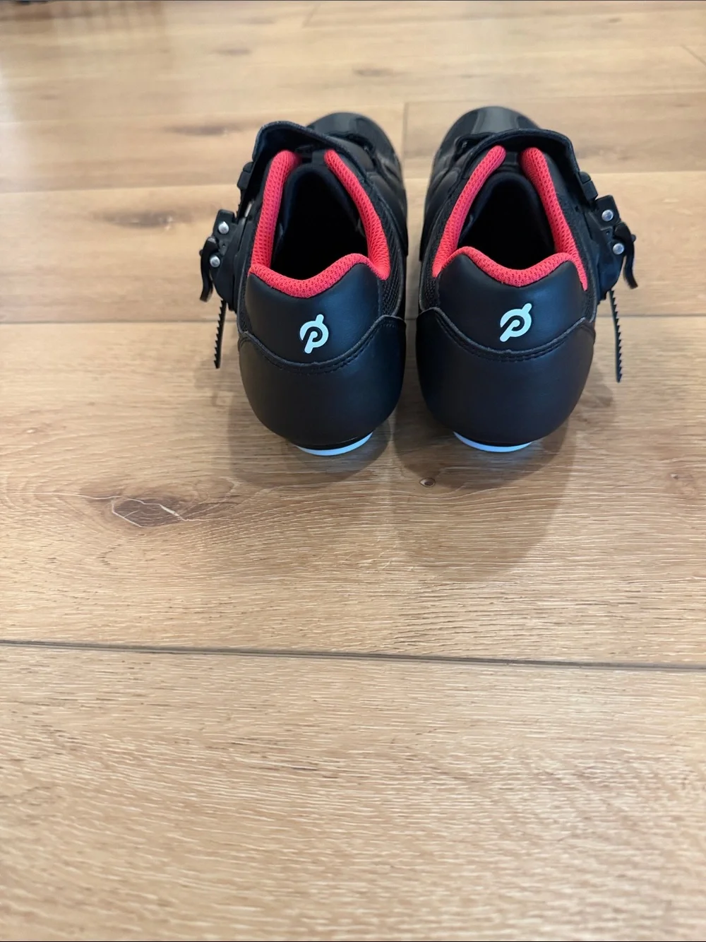 Peloton Cycling Shoes Black Red Size 41 New Never Worn